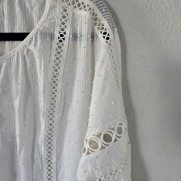 Vintage Victoria Secret Top/ Nightgown White Textured Dainty Minimalist - Picture 6 of 14